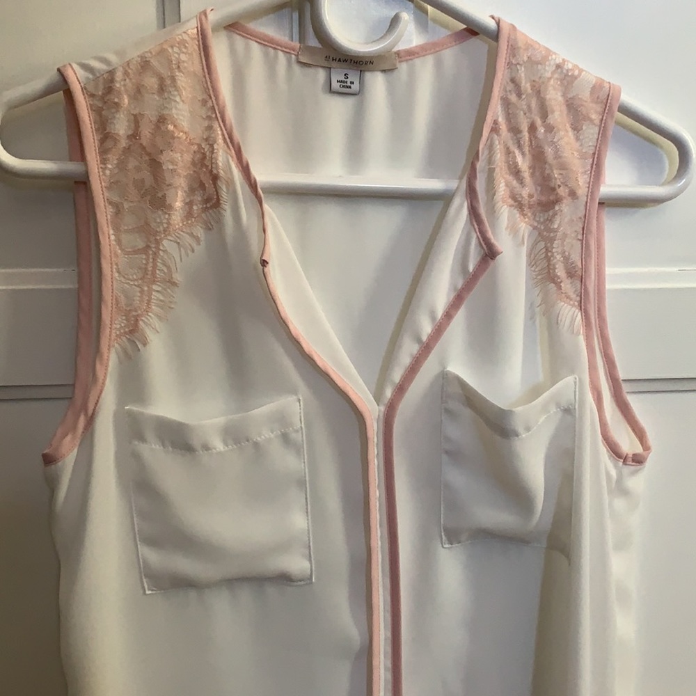 Hawthorn Cream & Pink Tank